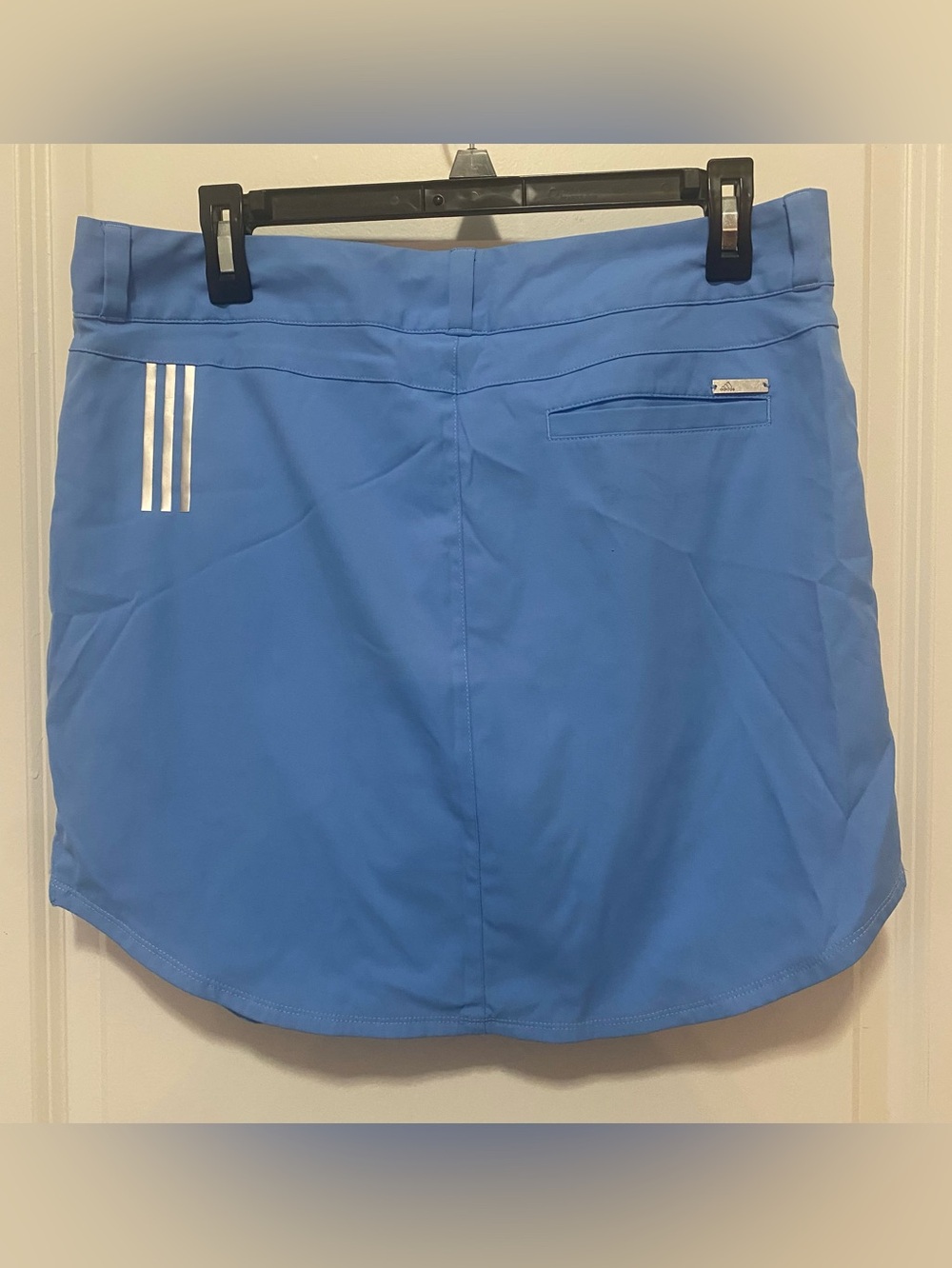 adidas Blue Golf Skirt with shorts and Three-Stripe Accent